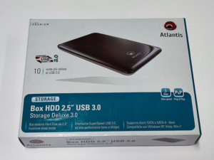 BOX EST X HD2.5" SATA ATLANTIS P012-SU342-B2 USB3.0 ALLUMINIO E PLASTICA ABS LUCIDA EAN 8026974015620 -GARANZIA 2 ANNI- - immagine 2