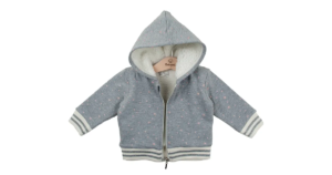 FELPA CON CAPPUCCIO NEONATA BABYBOL COD.231416