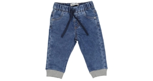 PANTALONE FELPA FINTO DENIM STRETCH -REGULAR FIT BIMBO MAULI 12MESI/10ANNI 32507