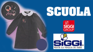 GREMBIULE SCUOLA ELEMENTARE BAMBINA 33gr2376 Bluette