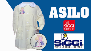GREMBIULE ASILO BAMBINA 33GR2641 QUADRETTO BIANCO-GIALLO