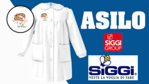 GREMBIULE ASILO BAMBINA SIGGI 33gr3720 BIANCO