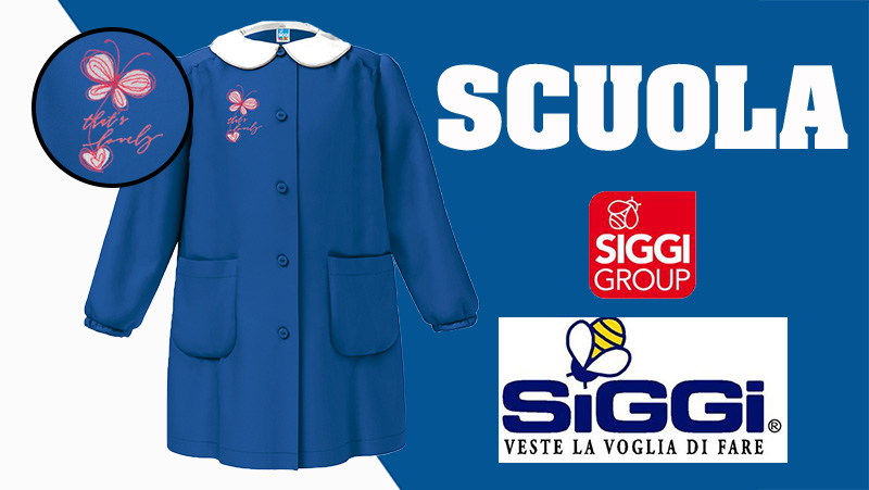 GREMBIULE SCUOLA ELEMENTARE BAMBINA SIGGI €.20,00