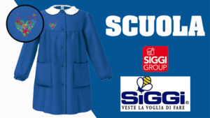 GREMBIULE SCUOLA ELEMENTARE BAMBINA SIGGI 33gr3904 BLUETTE