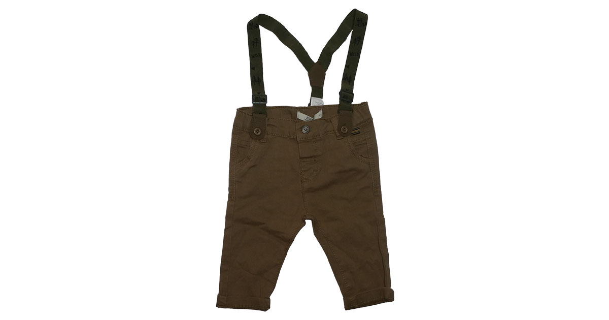 PANTALONE BIMBO MAULI DRILL STRETCH CON BRETELLE 23.99€