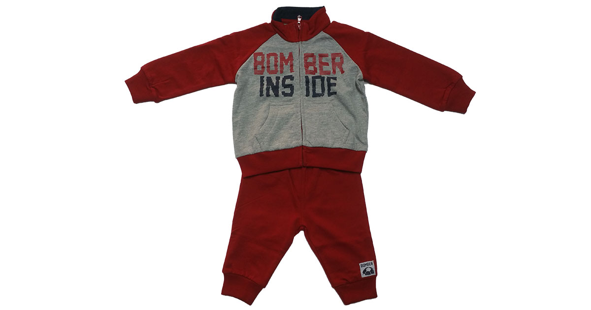 COMPLETO BIMBO FELPA GARZATA E SME 25.99€