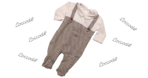 Tutina in Interlock e Jacquard neonato 1/3 mesi COCODÈ c62026