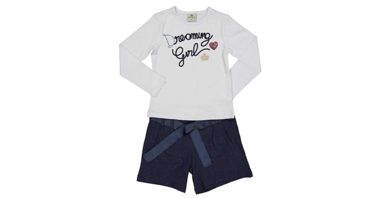 COMPLETO FELPA GLITTER BIMBA 2-8A €.37,99