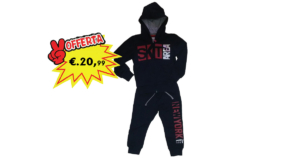 COMPLETO FELPA CON CAPPUCCIO E PANTALONE 2-8A ART.69997
