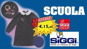 GREMBIULE SCUOLA ELEMENTARE BAMBINA 33gr2376 Bluette