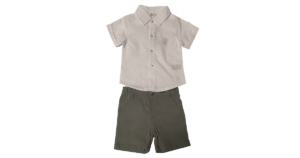 COMPLETINO BIMBO CAMICIA  E PANTALONCINO CORTO BABYBOL COD.12283