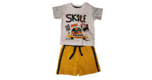 COMPLETINO BIMBO MAGLIETTA E PANTALONCINO BABYBOL COD.11210